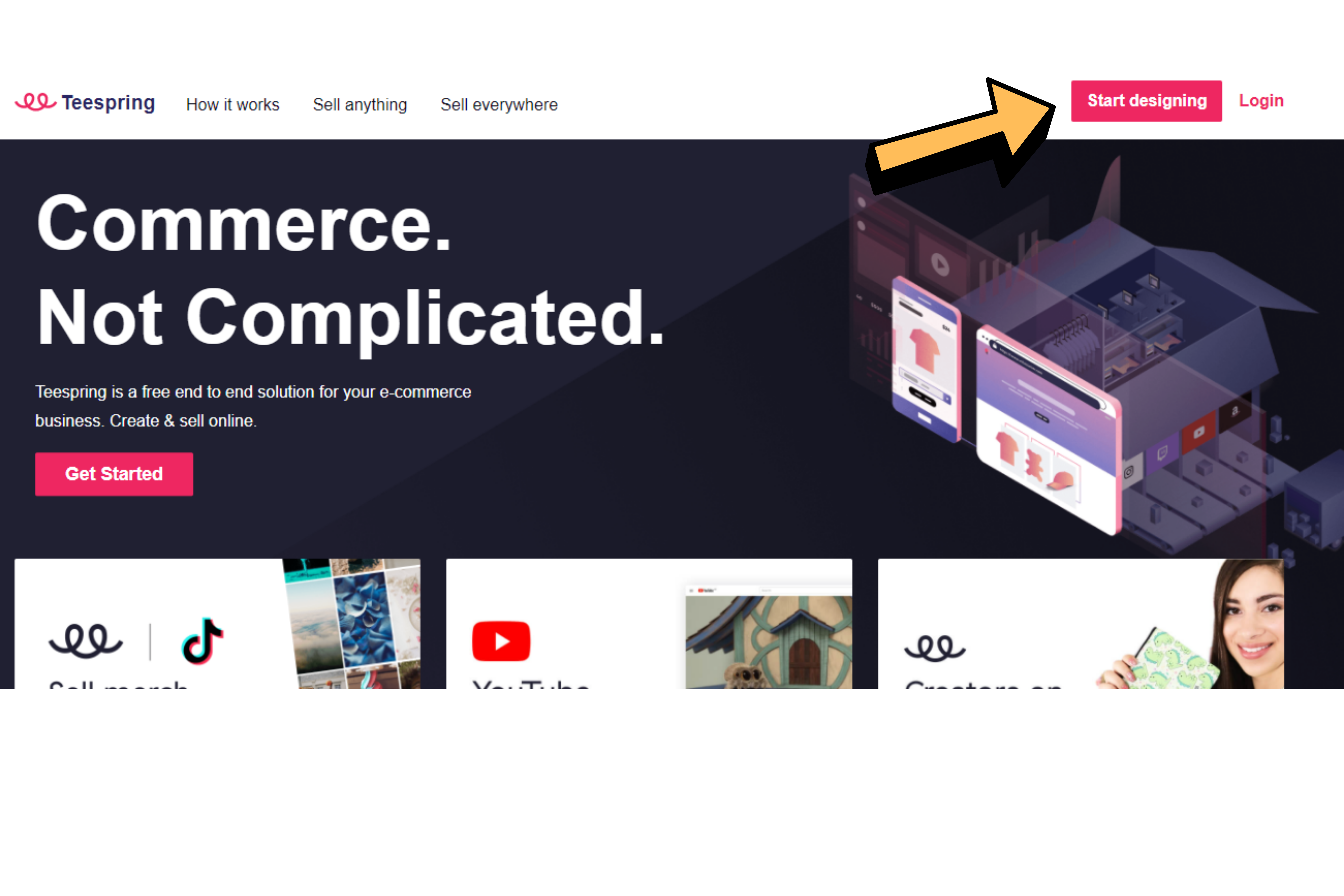 موقع Teespring كيفية التسجيل في موقع teespring