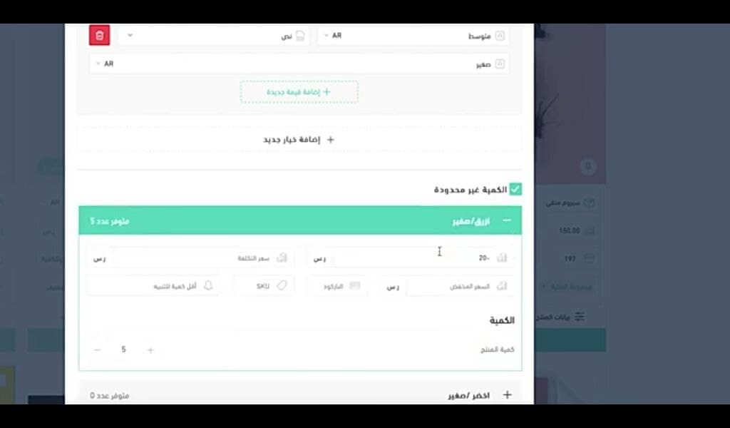 تفاصيل الخيارات 2