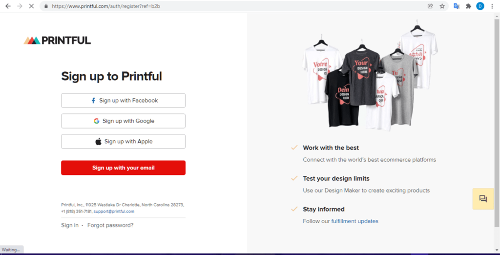 ما هو موقع Printful