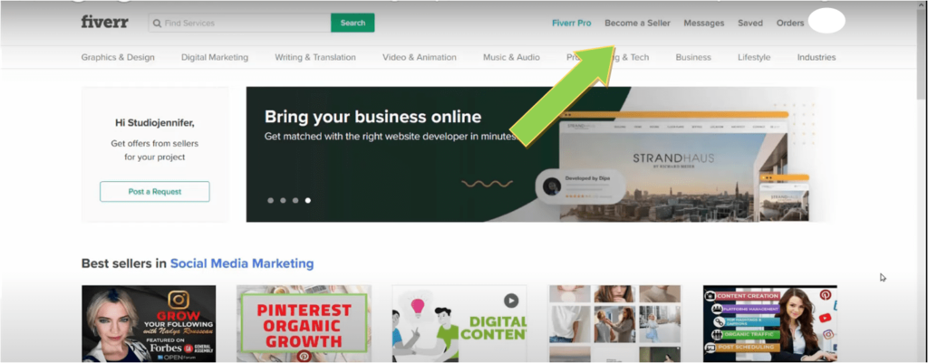 كيفية العمل على موقع Fiverr