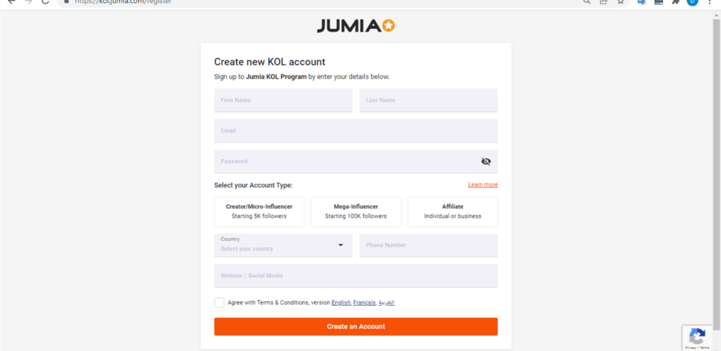 شرح أفلييت جوميا Jumia Affiliate