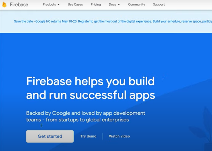 موقع Firebase Hosting