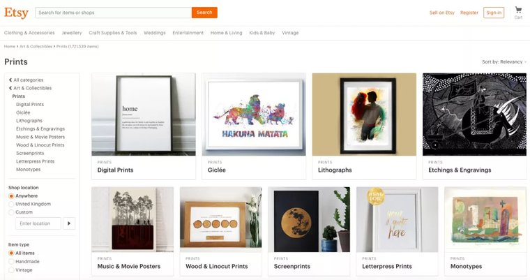 موقع Etsy