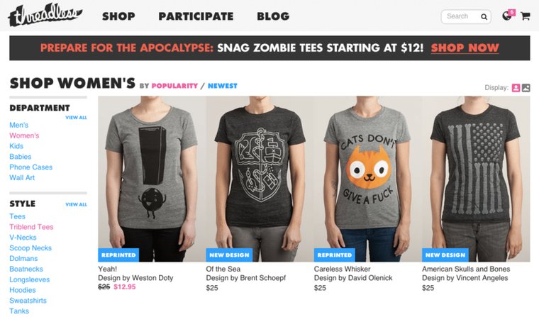موقع Threadless
