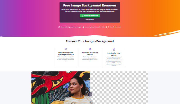 تطبيق ازالة خلفية الصورة Creative Fabrica