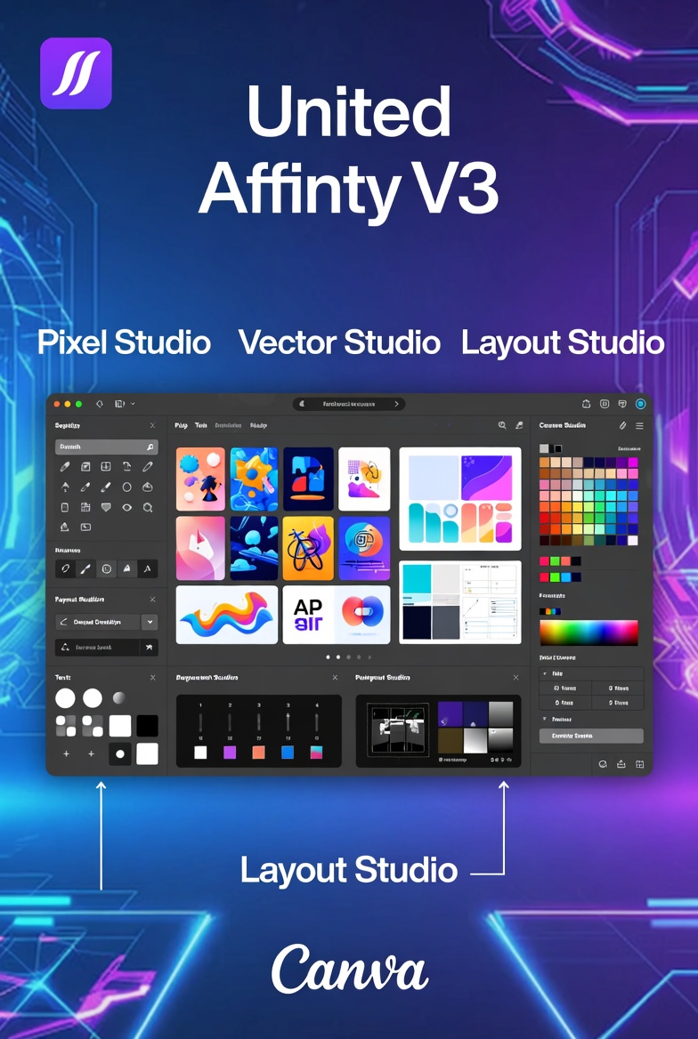 من بيتي - 1 - دليل شامل لـ Affinity الجديدة (V3 by Canva)