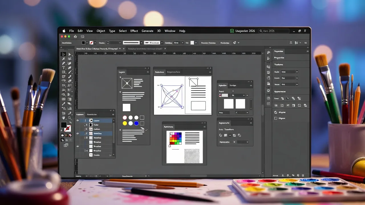 من بيتي - 1 - كيف تستخدم أدوات الذكاء الاصطناعي في Adobe Illustrator 2026
