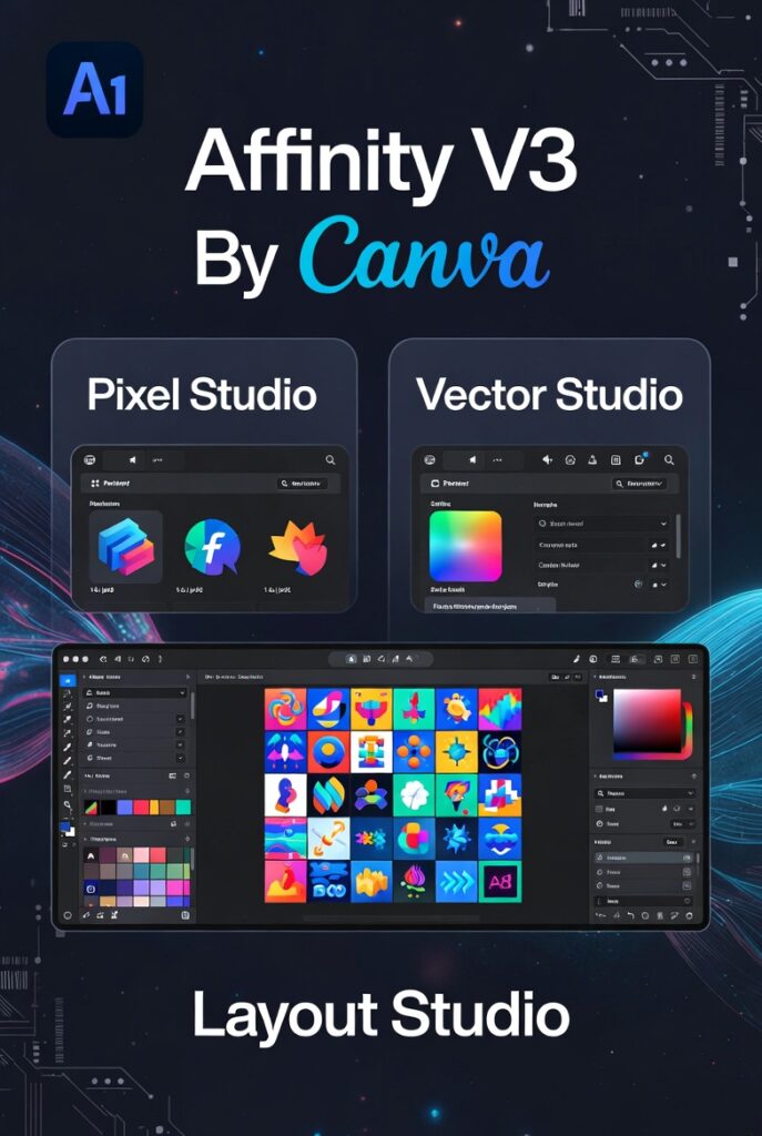 دليل شامل لـ Affinity الجديدة (V3 by Canva)