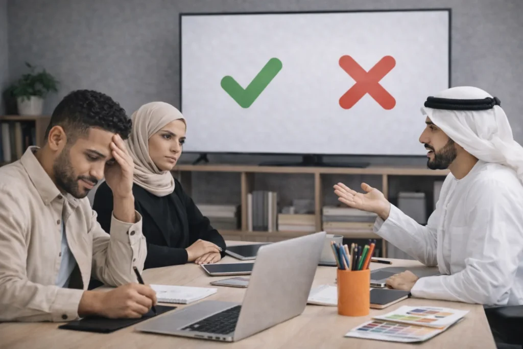 أخطاء العمل الحر الشائعة على منصات التصميم وكيف تتجنبها