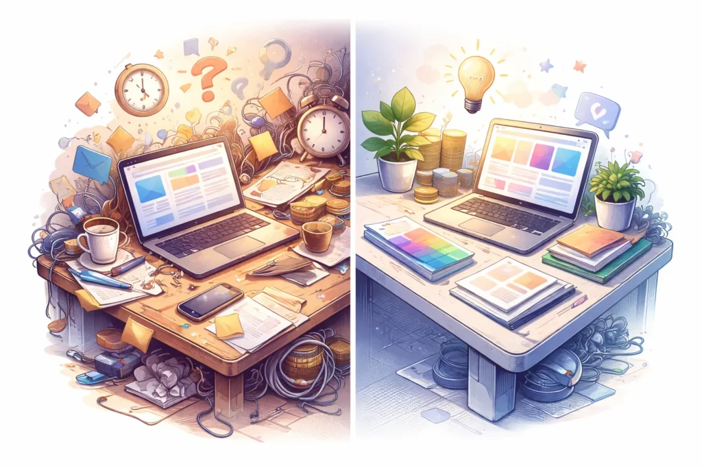 الفرق بين المصمم الذي يعمل كثيرًا والمصمم الذي يربح أكثر