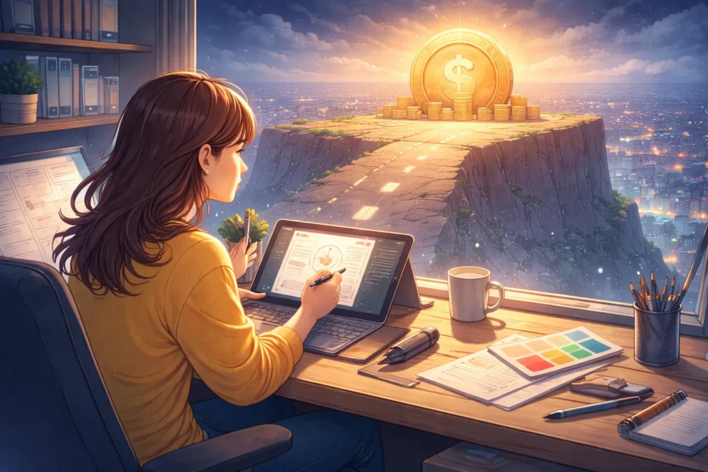 لماذا يتوقف دخل المصمم الحر عند مرحلة معينة؟ وكيف تتجاوز هذا السقف