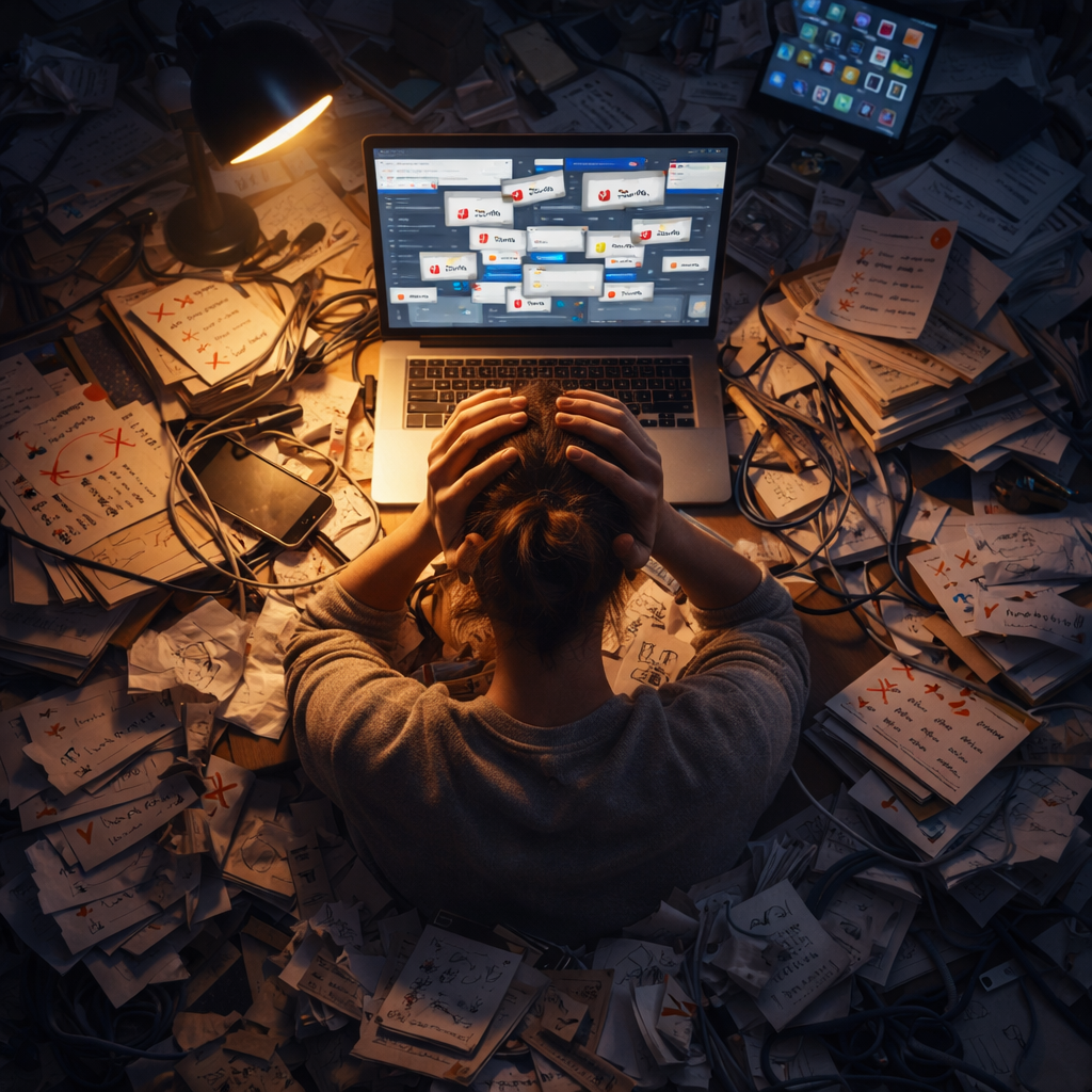 لماذا يشعر الفريلانسر أنه يعمل طوال الوقت… لكنه لا يتقدم؟ لماذا يشعر الفريلانسر أنه يعمل طوال الوقت… لكنه لا يتقدم؟