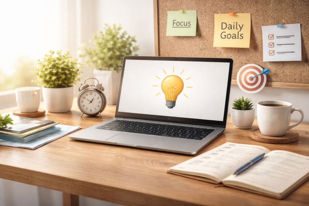 كيف تهيئ بيئة العمل المثالية للنجاح أون لاين في 2026