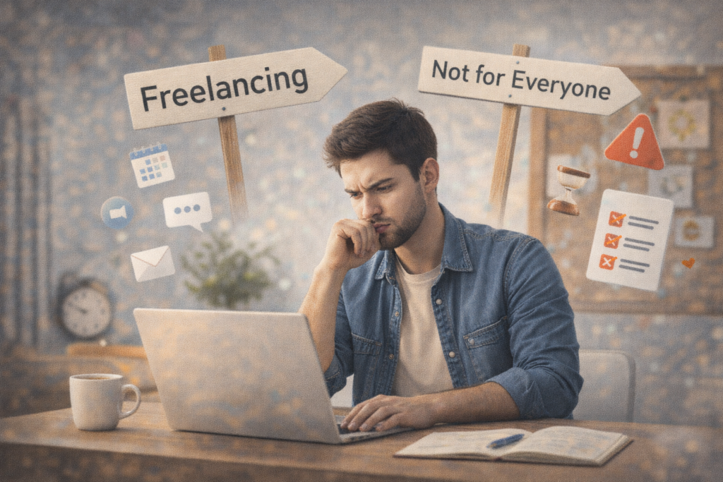 لماذا لا يناسب العمل الحر الجميع في 2026 لماذا لا يناسب العمل الحر الجميع في 2026